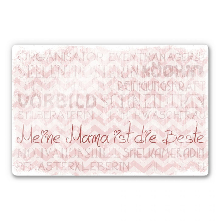 Glasbild Meine Mama ist die Beste - WA125342