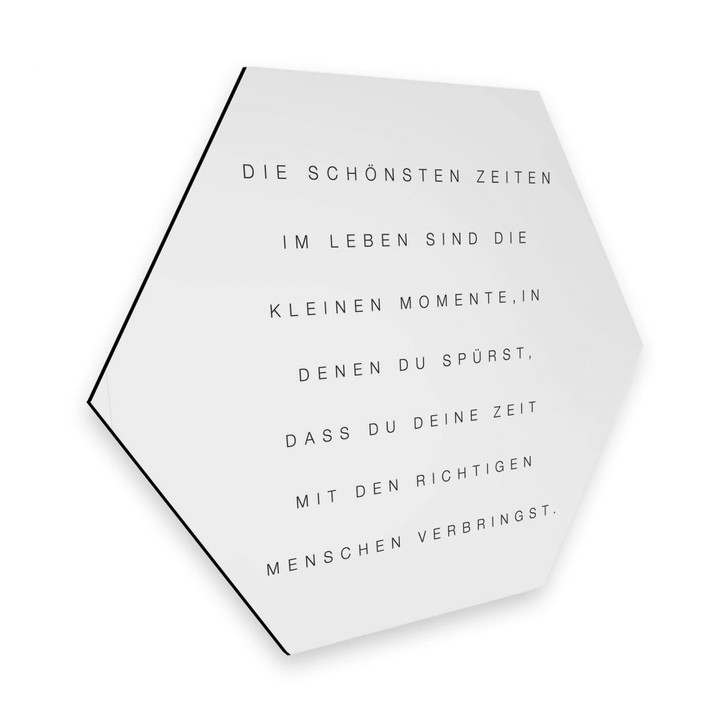 Hexagon - Alu-Dibond - Die schönsten Zeiten - WA262590