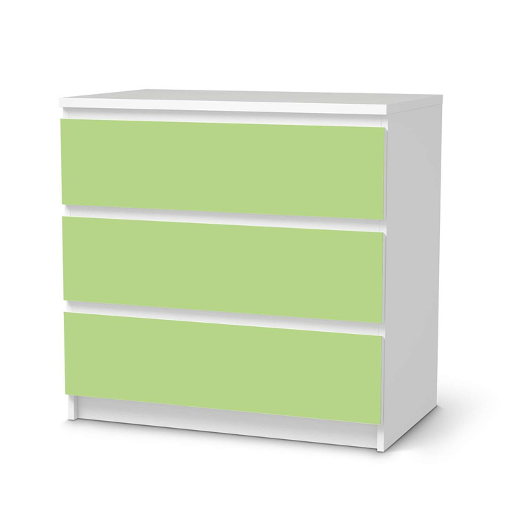 Klebefolie IKEA Malm Kommode 3 Schubladen - Hellgrün Light - CR109806