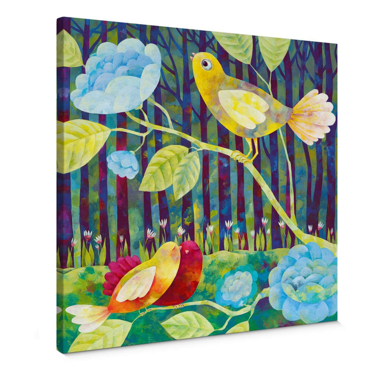 Leinwandbild Blanz - Vögel im Wald - WA358767