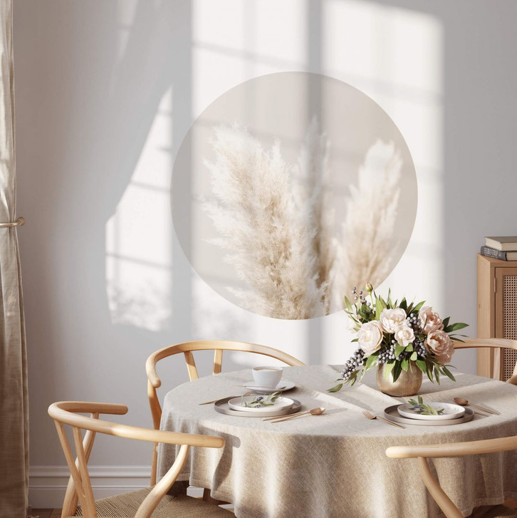 Wandtattoo 1x Studio - Pampasgras - Rund - WA383482