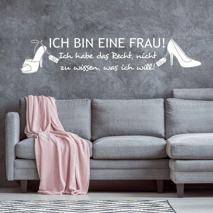 Wandtattoo Ich bin eine Frau! - WA212327