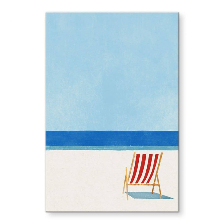 Acrylglasbild Liegestuhl mit Blick aufs Meer - Rivers - WA464243