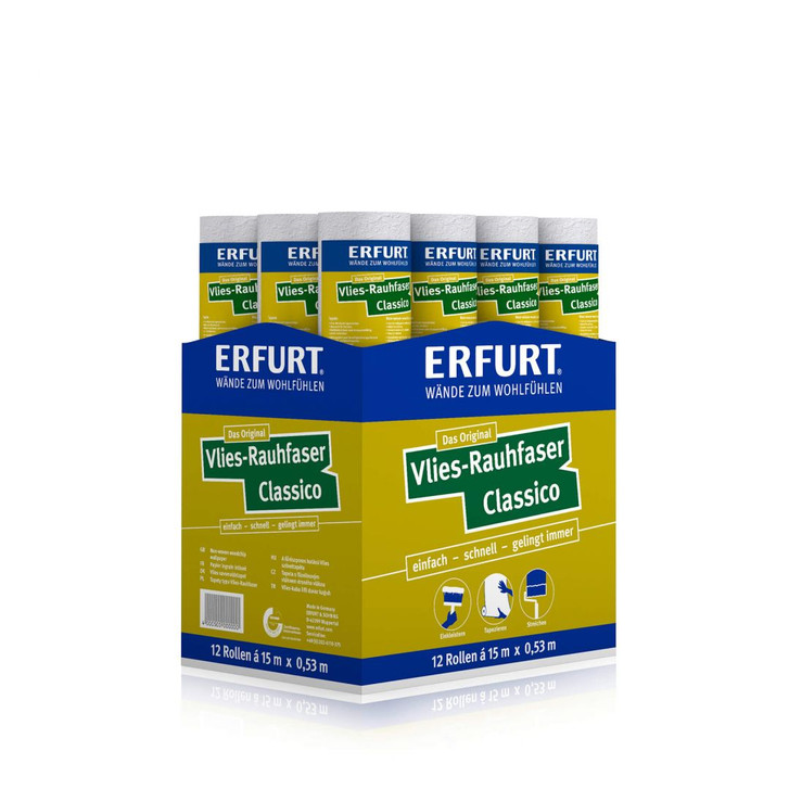 Erfurt Vlies-Rauhfaser Tapete Classico Karton (12 Rollen) - WA308528