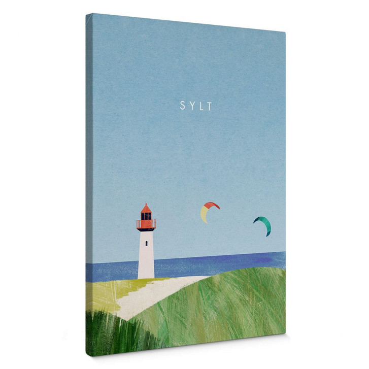 Leinwandbild Rivers - Sylt mit Leuchtturm - WA404204