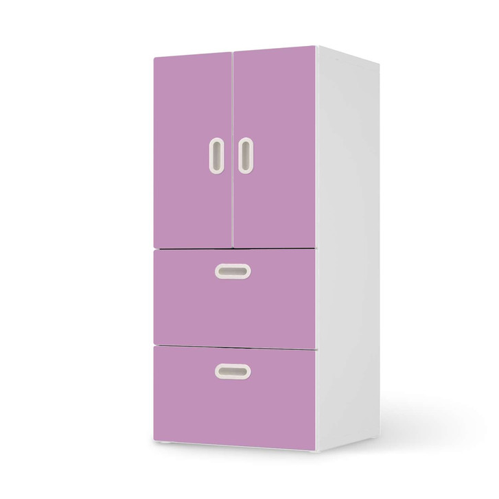 Möbelfolie IKEA Stuva / Fritids - 2 Schubladen und 2 kleine Türen - Flieder Light - CR117448
