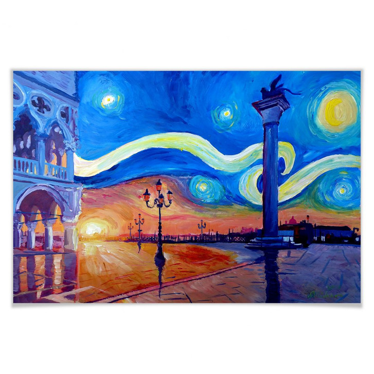 Poster Bleichner - Venedig bei Nacht - WA158152