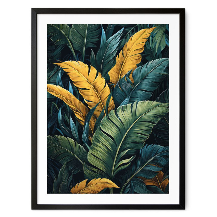 Poster Bunte Palmenblätter - Jaszke - WA407269