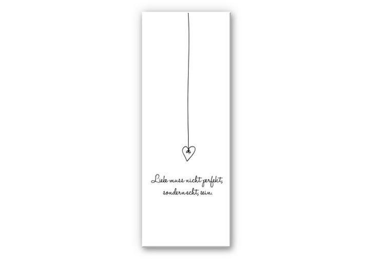 Wandbild Liebe muss nicht perfekt, sondern echt sein - WA193750