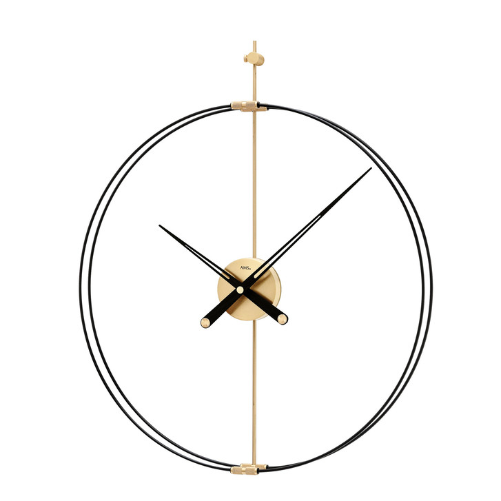 Wanduhr Metall/Carbon-Design - UG100903