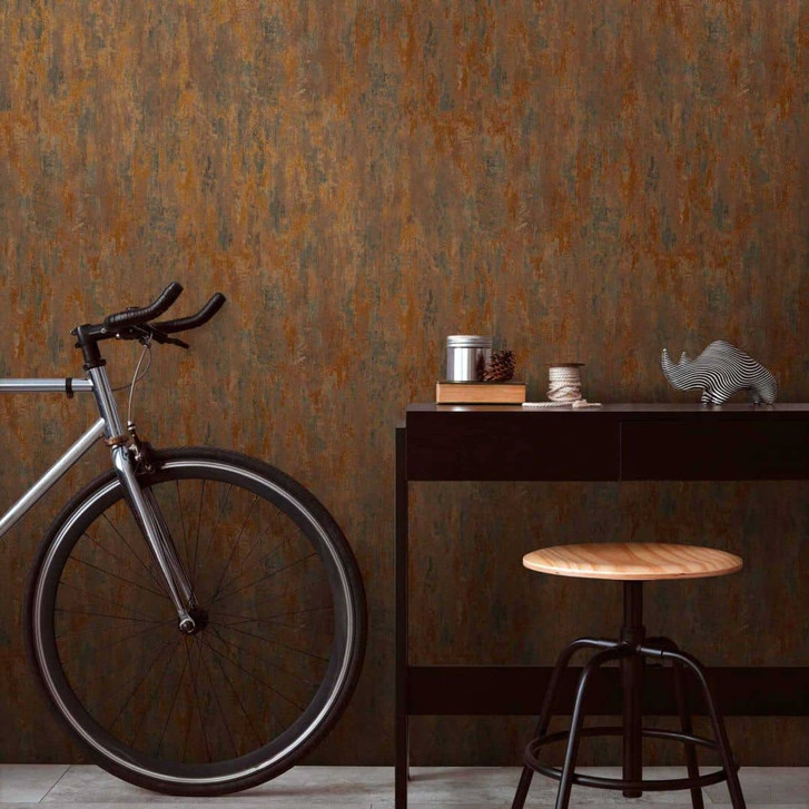 A.S. Création Vliestapete Il Decoro Vintagetapete braun, metallic, orange - WA103634