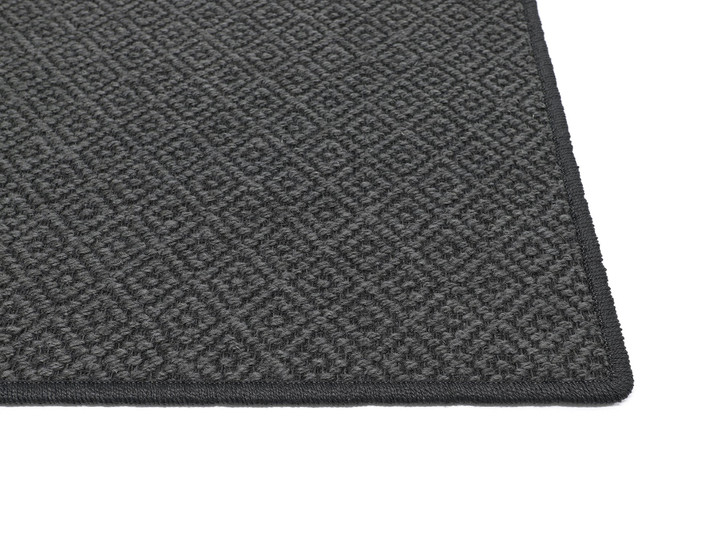 Clara Wollteppich nach Mass Rechteck Wunschmass in Dark Grey - TS554530