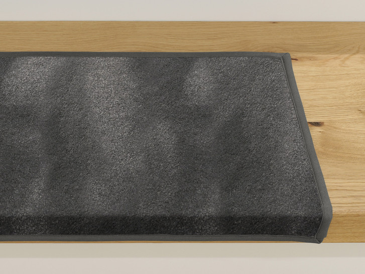 Emily Velours Stufenmatte Rechteckig Wunschmass in Mouse - TS480076