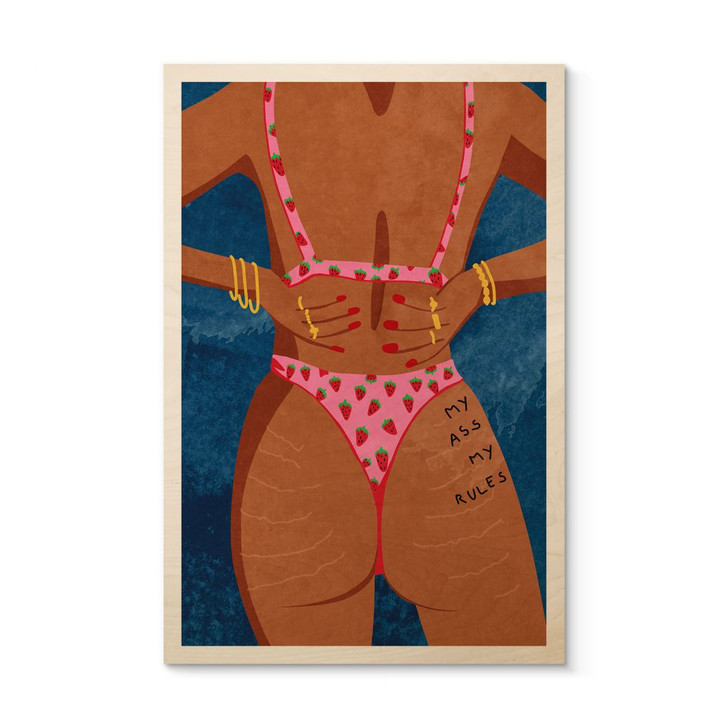 Holzbild My ass my rules - Oltmanns - WA449804