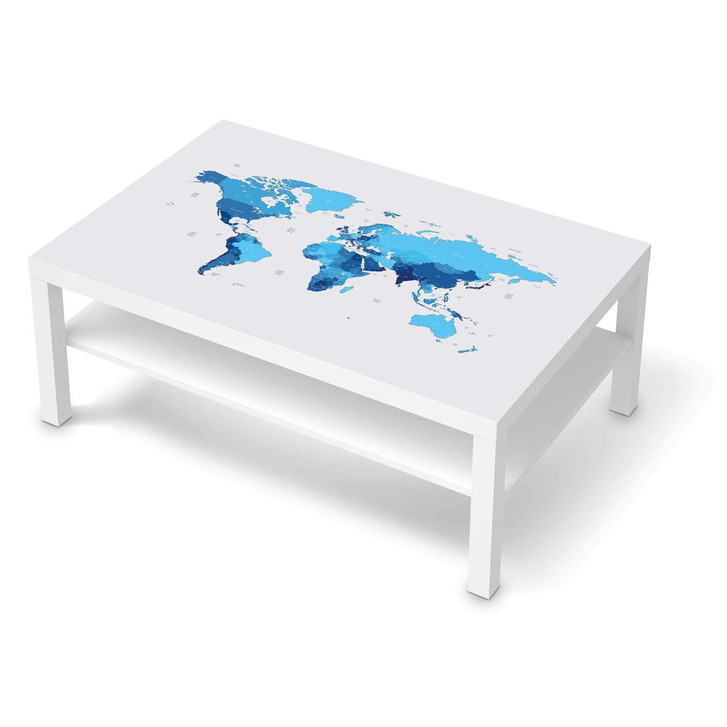 Klebefolie IKEA Lack Tisch 118x78cm - Politische Weltkarte - CR111540