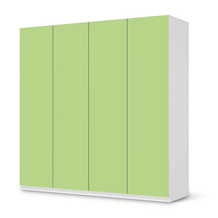 Klebefolie IKEA Pax Schrank 201cm Höhe - 4 Türen - Hellgrün Light - CR110949