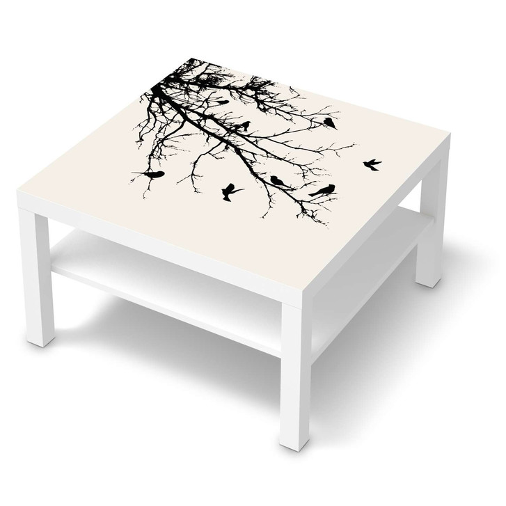 Möbelfolie IKEA Lack Tisch 78x78cm - Tree and Birds 1 - CR118535