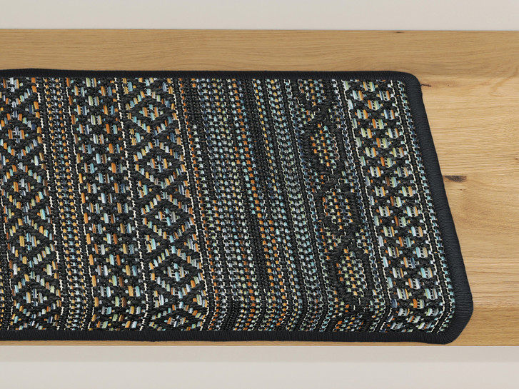 Nahla Stufenmatte Rechteckig Wunschmass in Black - TS429227