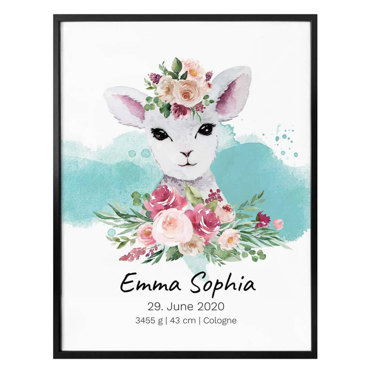 Personalisiertes Poster Lämmchen - WA336504