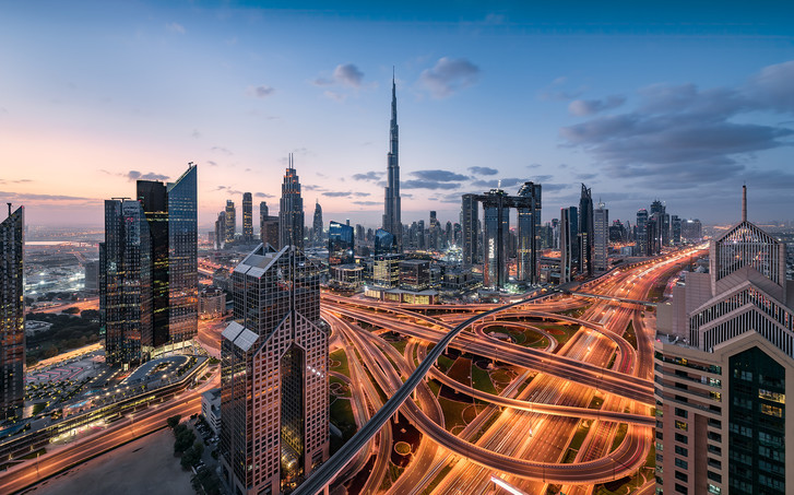 Digitaldrucktapete Lights of Dubai - KOSHX9-119