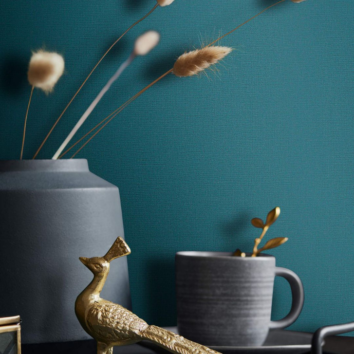 Vliestapete mit leichter Struktur grün Uni - WA451309