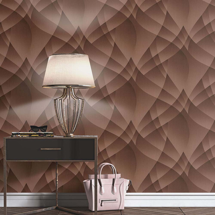 3D Tapete, geometrische Tapete Fashion for Walls 4 von Guido Maria Kretschmer bronze - WA397658