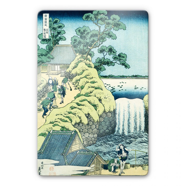 Glasbild Hokusai - Der Aoigaoka Wasserfall - WA123658