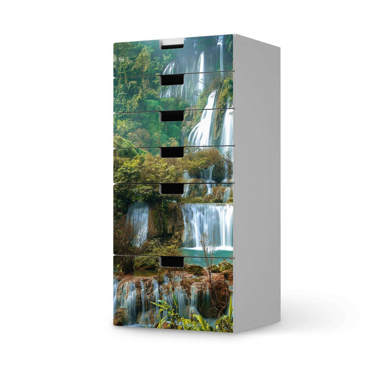 Klebefolie IKEA Stuva / Malad Kommode - 6 Schubladen - Rainforest - CR110488