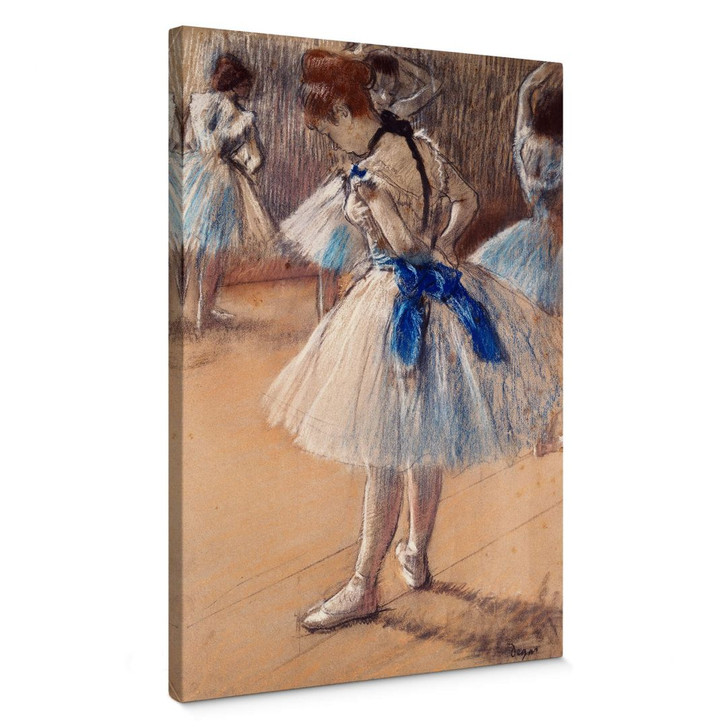 Leinwandbild Degas - Tänzerin beim Binden der Schleife - WA361594