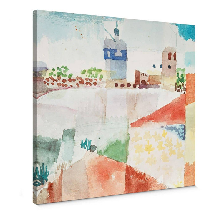 Leinwandbild Klee - Hammamet mit der Moschee - WA366726