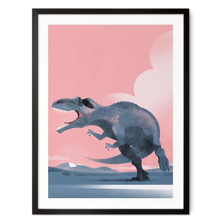 Poster Dinosaurier Giganotosaurus - Kinderposter - Braun - WA408015
