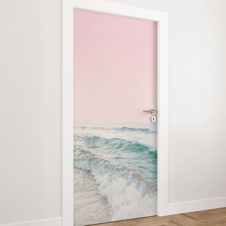 Türfolie Rosa Himmel über dem Meer - Sisi & Seb - Selbstklebende Türdeko - WA509959