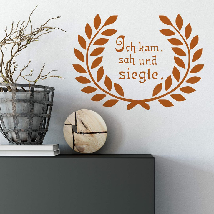 Wandtattoo Ich kam, sah und siegte - WA212370
