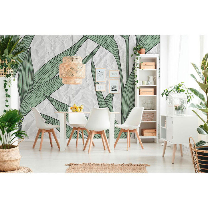 Fototapete Atelier 47 White Paper Leaves Blumen - Architects Paper  - WA294978