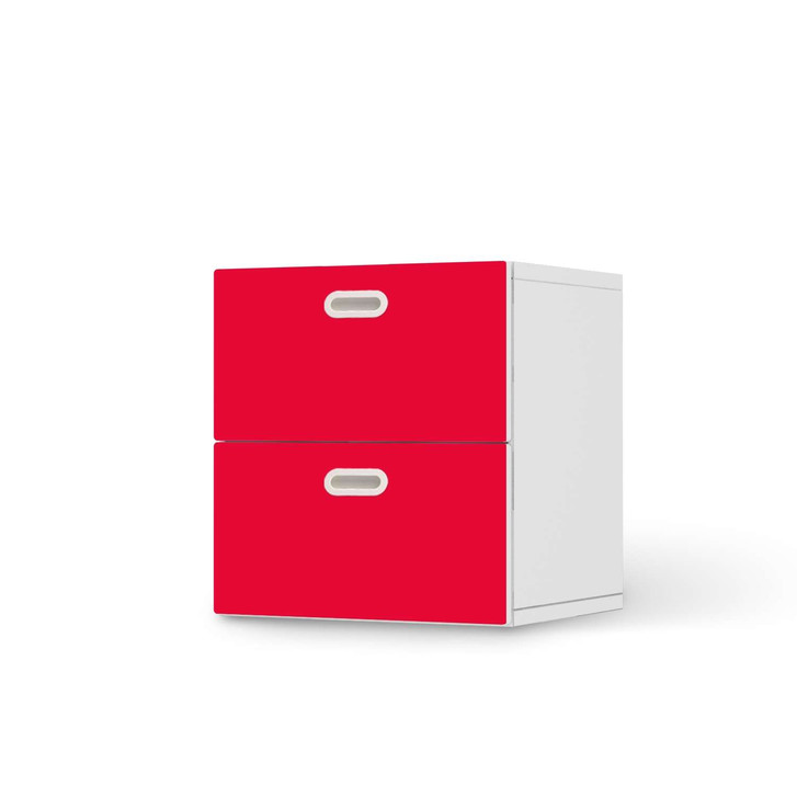 Klebefolie IKEA Stuva / Fritids Kommode - 2 Schubladen - Rot Light - CR110115