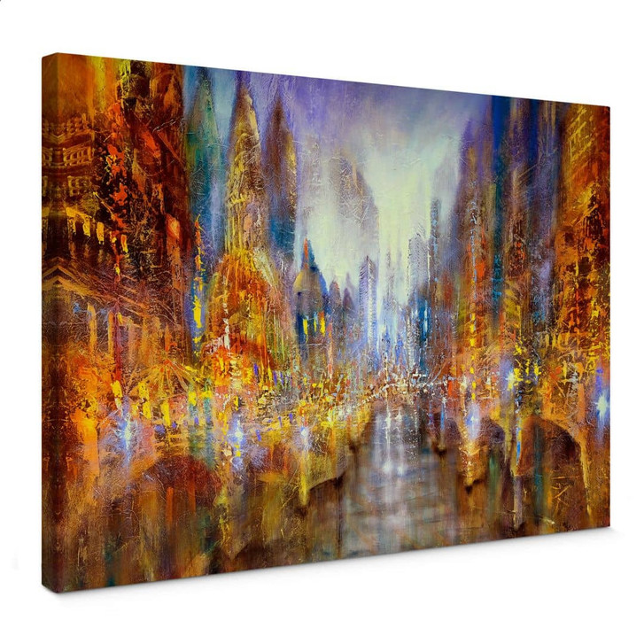 Leinwandbild Schmucker - Lichterstadt - WA373925