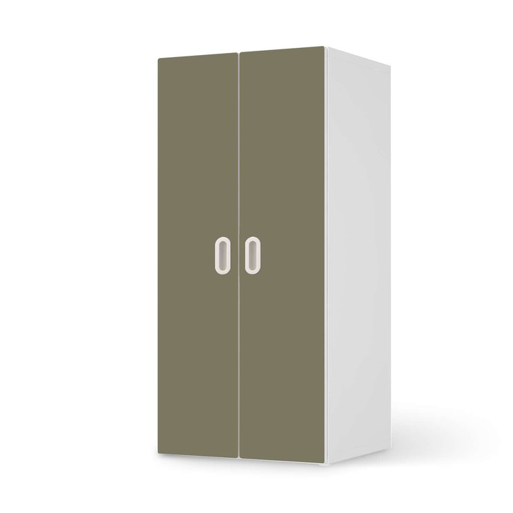 Möbelfolie IKEA Stuva / Fritids Schrank - 2 grosse Türen - Braungrau Light - CR117804