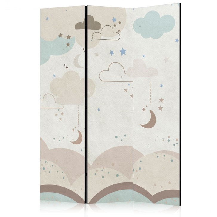 Paravent, Raumteiler freistehend, Trennwand - Cloudy Night Sky - WA442050