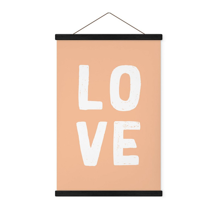 Stoffbild Love Buchstaben Peach - WA411810