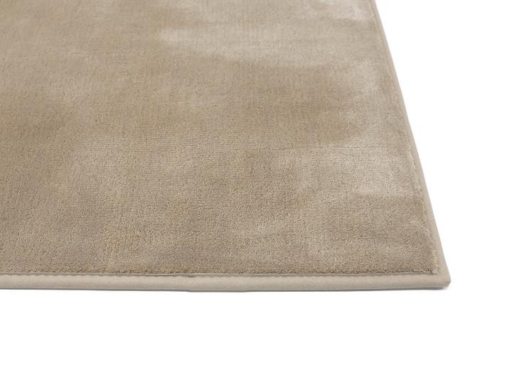 Elegance Paspelteppich Rechteck Wunschmass in Taupe - TS538527