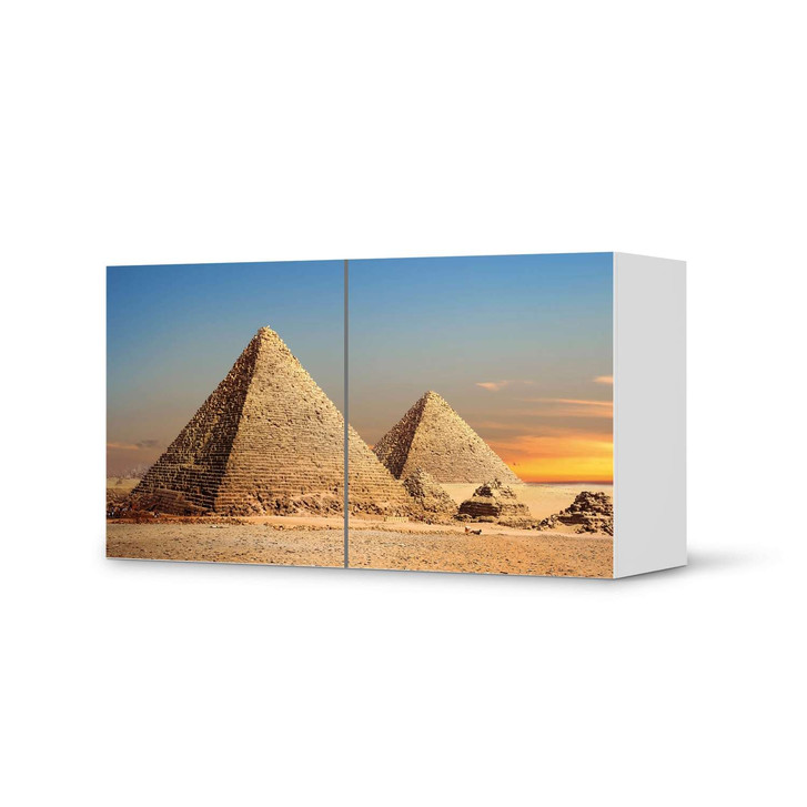 Folie IKEA Besta Regal 2 Türen (quer) - Pyramids - CR105387