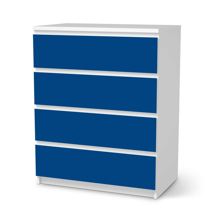 Folie IKEA Malm Kommode 4 Schubladen - Blau Dark - CR105557