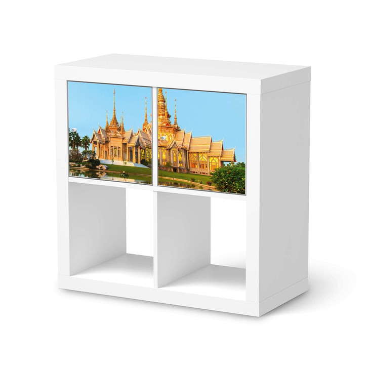 Möbelfolie IKEA Kallax Regal 2 Türen (quer) - Thailand Temple - CR115532