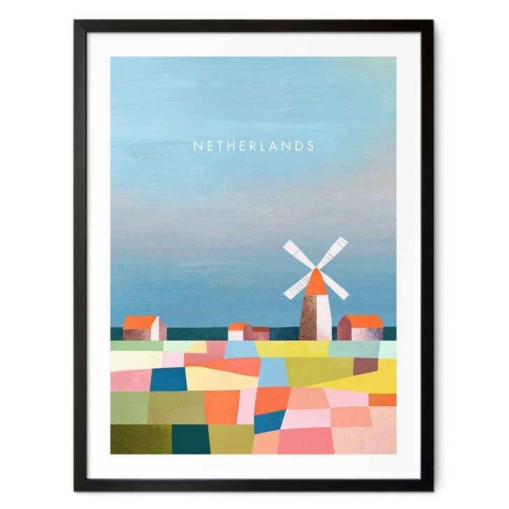 Poster Reise in die Niederlande - Rivers - WA417537