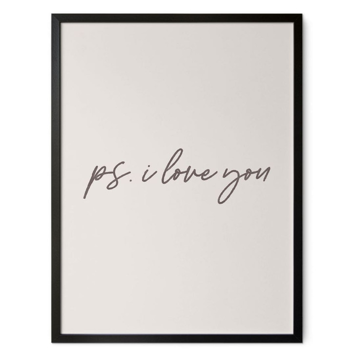 Spruch Poster Ps. I love you - WA498918