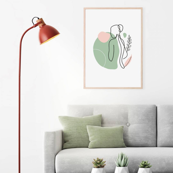 Stehleuchte Franziska, rot, 150 x 35 cm, Metall Standleuchte - RS103104