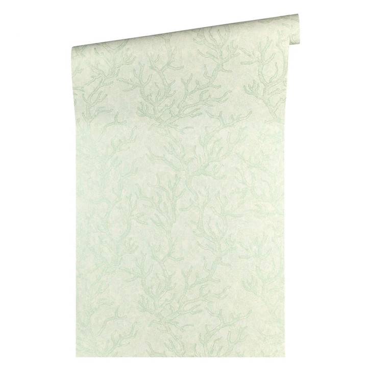 Versace wallpaper Tapete Les Etoiles de la Mer grün, metallic - WA229205