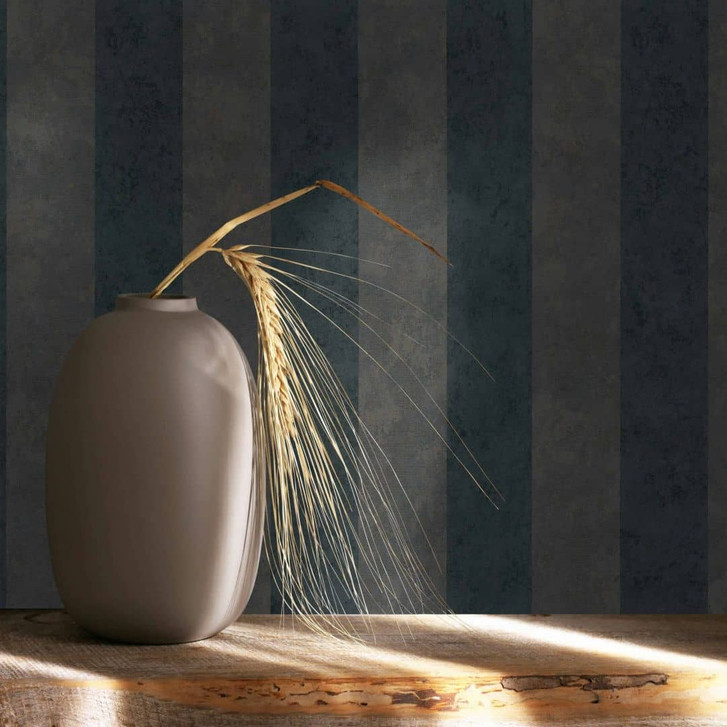 Vliestapete Schwarz Braun Streifen für Wohnzimmer Schlafzimmer Küche marburg Tapete - WA450606