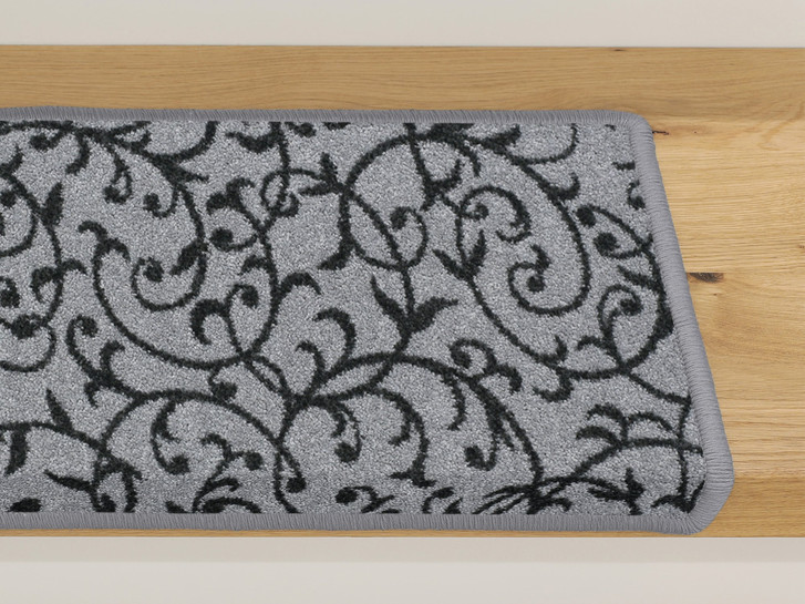 Bijou Home & Office Floral  Stufenmatte Rechteckig Wunschmass in Hellgrau - TS503242