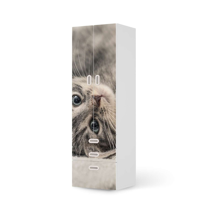 Klebefolie IKEA Stuva / Fritids - 3 Schubladen und 2 grosse Türen - Kitty the Cat - CR111911